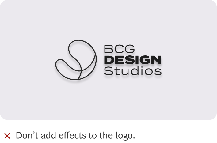 Don't add effects to the logo
